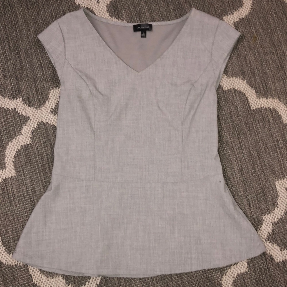 Gray top with side Zipper